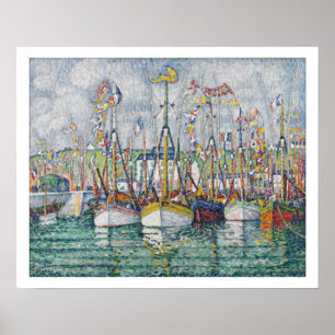 Segen der Thunfisch-Flotte bei Groix, 1923 Poster