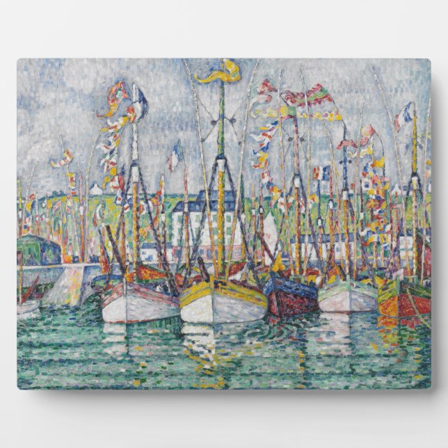 Segen der Thunfischflotte in Groix, 1923 Fotoplatte (Vorderseite)