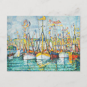 Segen der Thunfischflotte in Groix von Paul Signac Postkarte