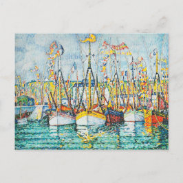 Segen der Thunfischflotte in Groix von Paul Signac Postkarte