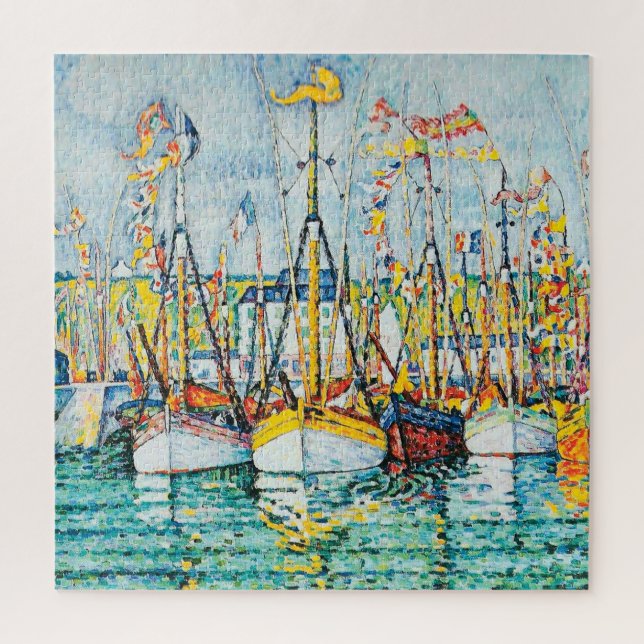 Segen der Thunfischflotte in Groix von Paul Signac Puzzle (Vertikal)