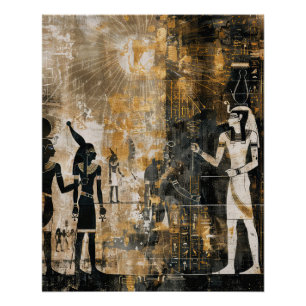 Segen des Sonnengottes des alten ägyptischen Phara Poster