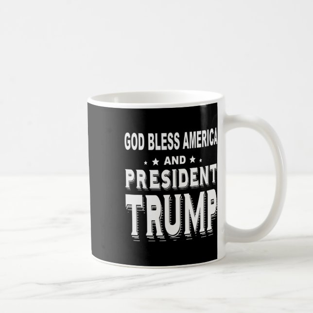 Segen für Amerika und Präsident Trump Kaffeetasse (Rechts)