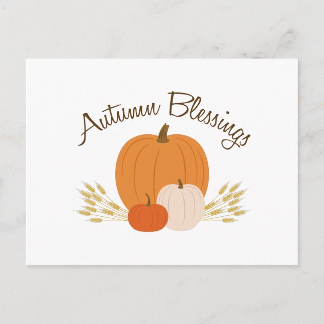 Segen für den Herbst Postkarte (Vorderseite)