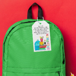 Segen für die Niedlichen Schullieferungen im Rucks Geschenkanhänger