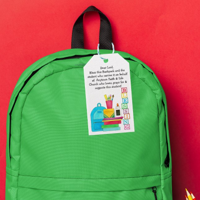 Segen für die Niedlichen Schullieferungen im Rucks Geschenkanhänger (Von Creator hochgeladen)