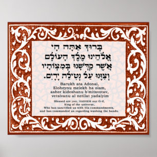 Segen für Handreinigung Poster