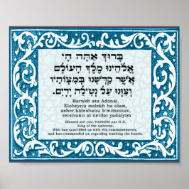 Segen für Handwäsche Poster