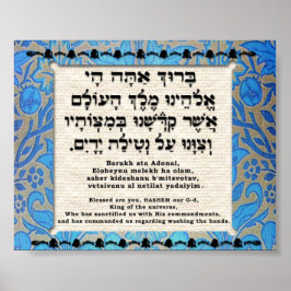 Segen für Handwäsche Poster