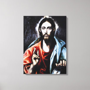 Segen-Leinwand-Verpackung EL Greco Christus Leinwanddruck