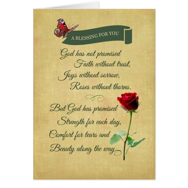 Segen, Rote Rose, Schmetterling (Vorne)