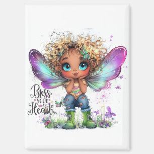 Segen Sie Ihr Herz Fairy Magnet