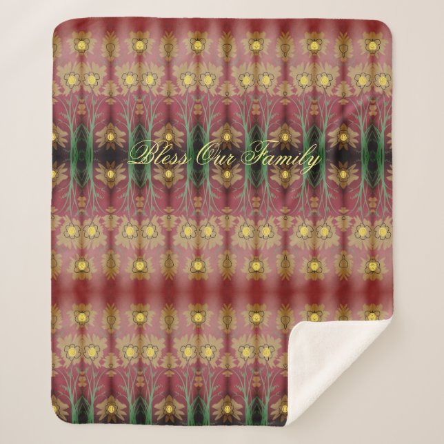 Segen Sie unsere Familie an der Decke fest Sherpadecke (Vorderseite)