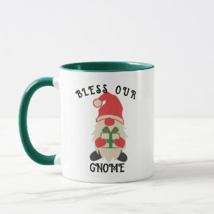 Segen Sie unsere Gnome Weihnachtsweihnachtszeit -  Tasse
