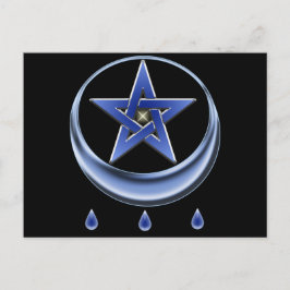 Segen-Symbol und Pentagramm-Postkarte Postkarte