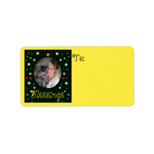 Segen und friedensstiftende Schilder von RoseWrite Adressaufkleber