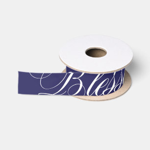 Segen Vintage Royal Blaues Satinband