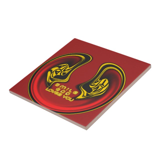 Segen von oben: Gottes Liebe spiritueller Gruß Fliese (Seite)