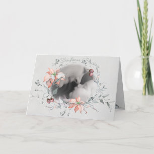 Segen Wasserfarbe Foto Wreath Karte