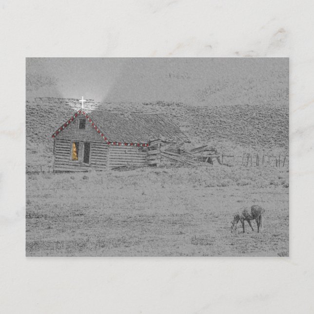 Segen Weihnachtskarte Feiertagspostkarte (Vorderseite)