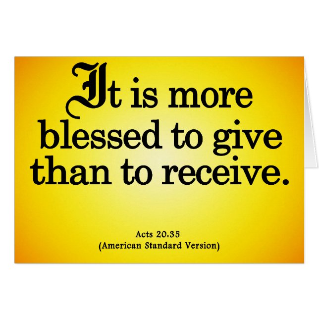 Segen, zum Taten 20-35 zu geben (Vorderseite (Horizontal))