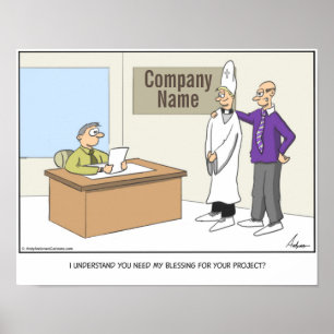 Segenprojekt-Cartoon personalisiert Poster