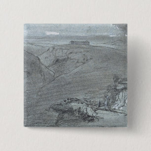 Segesta, "von den Ansichten von Sizilien" (Kreide Button