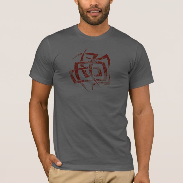Seghetti Stammes- Kunst T-Shirt (Vorderseite)