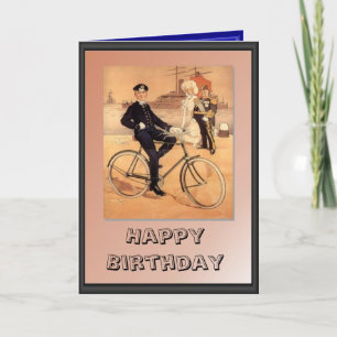 Segler auf dem Fahrrad Karte