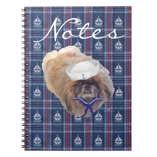 Segler Pekingese Notizblock (Vorderseite)