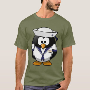 Segler-Pinguin mit Gay-Bear-Stolz-Motiven - T-Shir T-Shirt