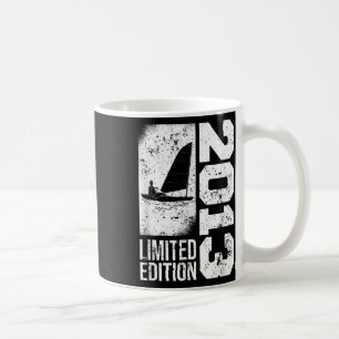 Segler Yacht-Segelschiffe Vintage 2013 Geburtstag Kaffeetasse