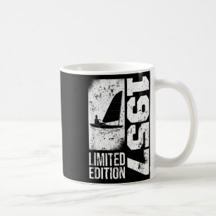 Segler Yacht-Segelyachten Vintage 1957 Geburtstag Kaffeetasse