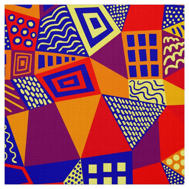 Segmentierte Abstrakt 070717 - Farben 01 Stoff (Muster)