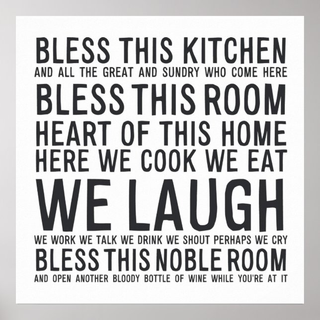 Segne diese Küche MA012 Poster (Vorne)