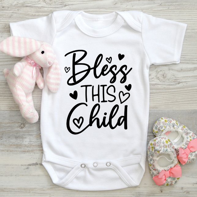 Segne dieses Christliche Baby Bodysuit Kid Shirt (Von Creator hochgeladen)