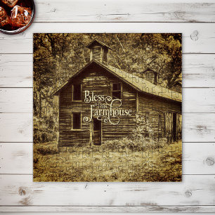 Segne dieses Farmhaus im Vintage-Stil Puzzle