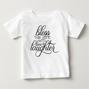 Segne dieses Zuhause mit Liebe und Lachen-54097 Baby T-shirt