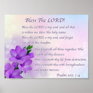 Segnen Sie den Lord O My Soul! Poster