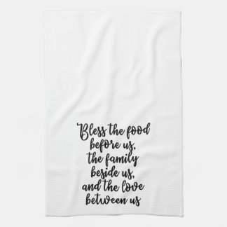 Segnen Sie die Nahrung vor uns Tuch