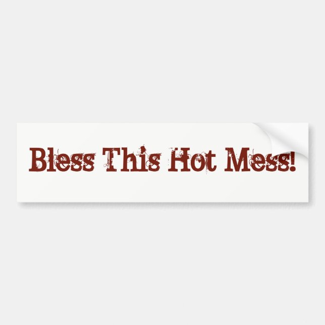 Segnen Sie diese heiße Verwirrung! Aufkleber Autoaufkleber (Vorne)