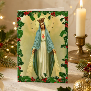 Segnende Jungfrau Maria katholisch Weihnachten rel