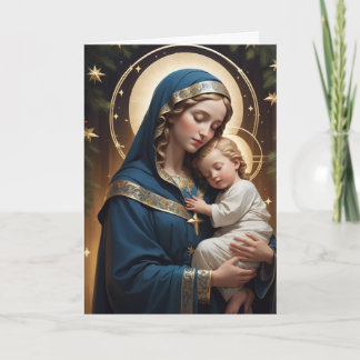 Segnende Jungfrau Maria Traditionelles Katholische Karte