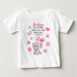 Segnung Schriftart Süßes Mädchen T-Shirt mit indiv