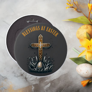 Segnungen am Christlichen Kreuz Ostern   Button