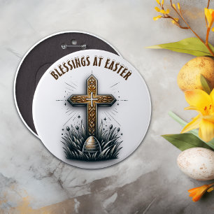 Segnungen am Christlichen Kreuz Ostern   Button