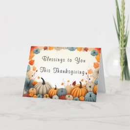 Segnungen an euch diesen Erntedank Dankeskarte