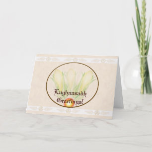 Segnungen bei Lughnasadh Pagan Hexe Wicca Triquetr Karte