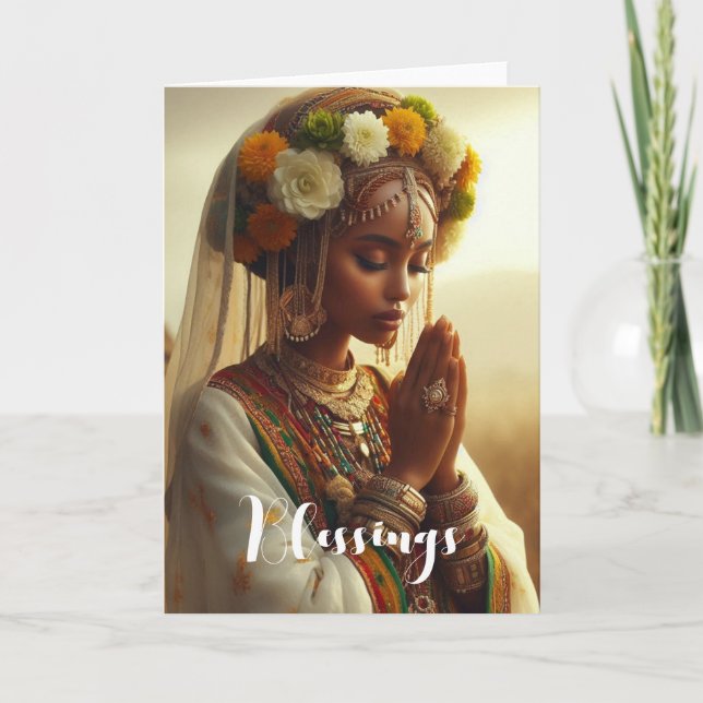 Segnungen Feiertagskarte (Vorderseite)