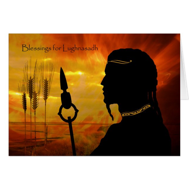 Segnungen für Lughnasadh, Sun God Lugh and Wheat (Vorderseite (Horizontal))
